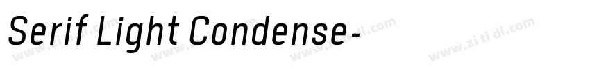 Serif Light Condense字体转换